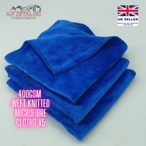 400gsm Weft Knitted Microfibre cloths x5
